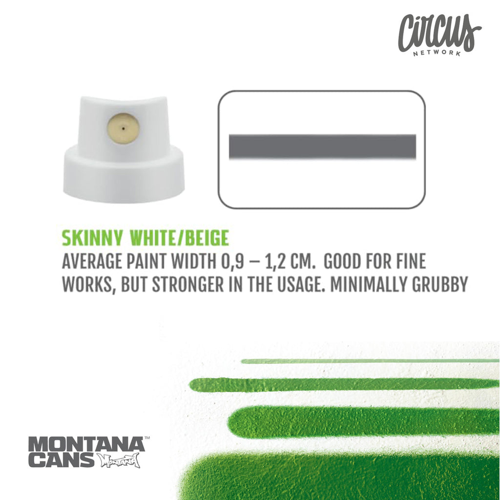 Montana Skinny Cap White/Beige