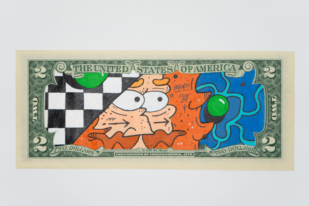 Borneo - 2$ - 200 DOLLARS SHOW - Circus Network Street Art and Illustration in Porto Portugal
