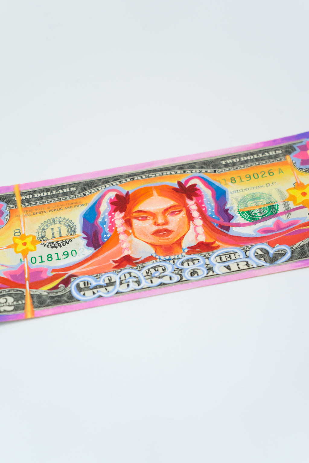 WARIS - 2$ - 200 DOLLARS BILL SHOW - Circus Network Street Art and Illustration in Porto Portugal