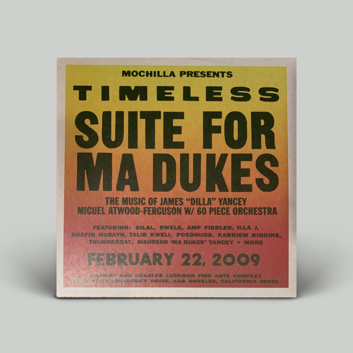 Miguel Atwood-Ferguson – Mochilla Presents Timeless: Suite For Ma Dukes - The Music Of James "J Dilla" Yancey