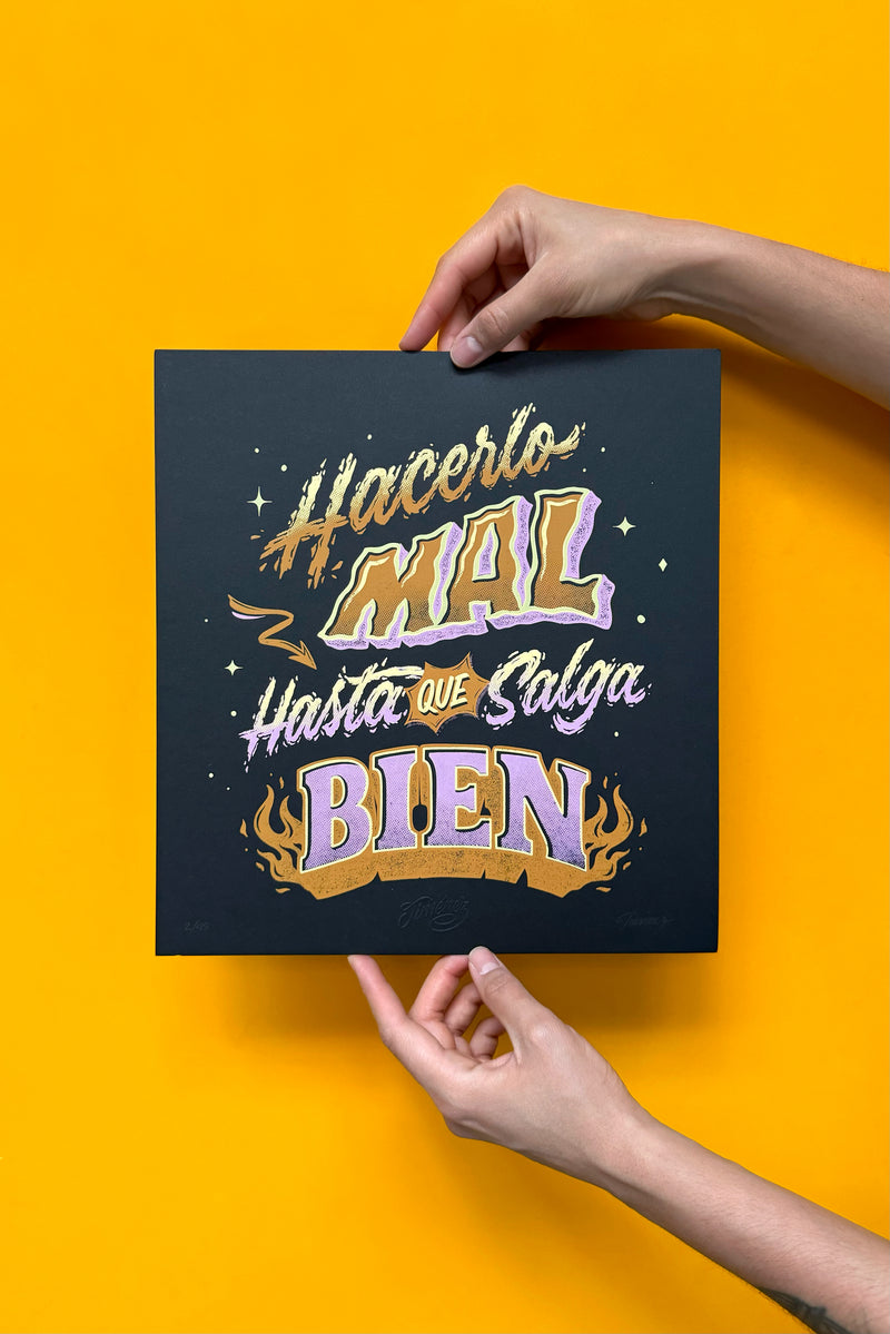 Jimenez Lettering - Hacerlo mal hasta que salga bien