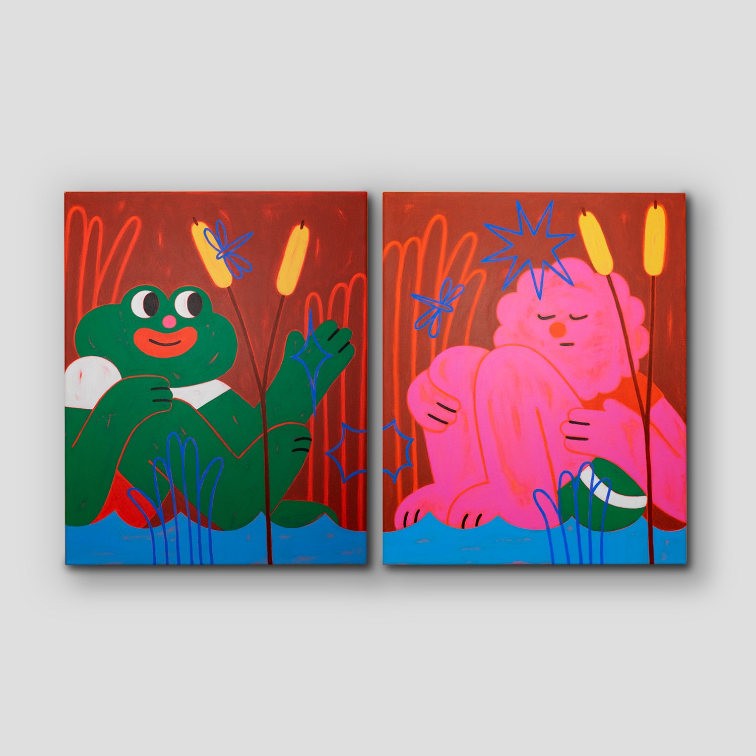By the Water Diptych