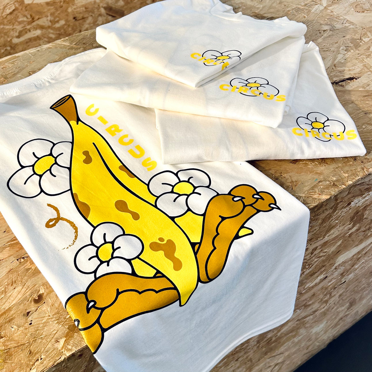 Circus x Mikko Heino - Banana T-shirt - Circus Network Street Art and Illustration in Porto Portugal