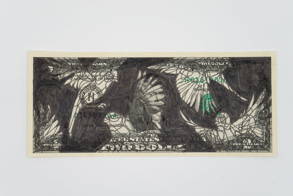 Taquen - 2$ - 200 DOLLARS BILL SHOW - Circus Network Street Art and Illustration in Porto Portugal