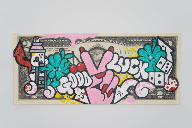 Yubia - 2$ - 200 DOLLARS BILL SHOW - Circus Network Street Art and Illustration in Porto Portugal