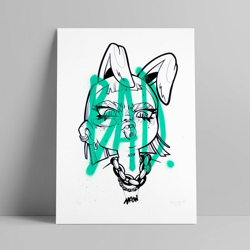 Veshpa - Bad Bunny - Circus Network Street Art and Illustration