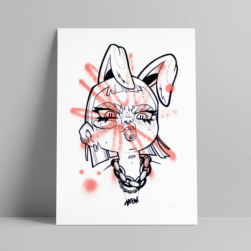 Veshpa - Bad Bunny - Circus Network Street Art and Illustration