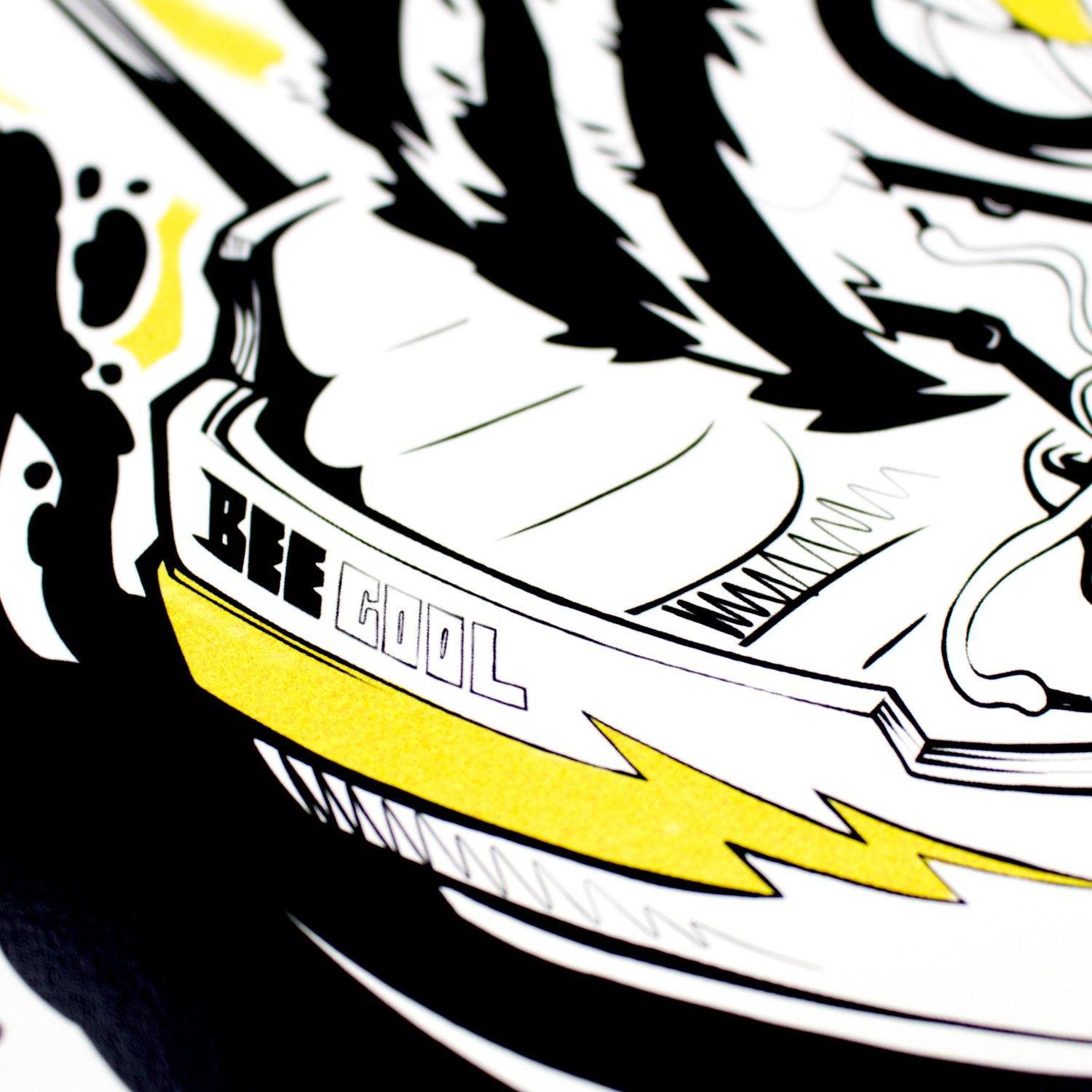 Veshpa - Killah Bee - Circus Network Street Art and Illustration