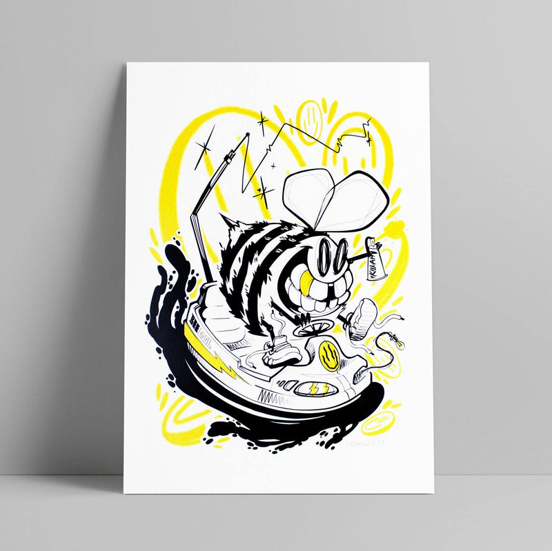 Veshpa - Killah Bee - Circus Network Street Art and Illustration