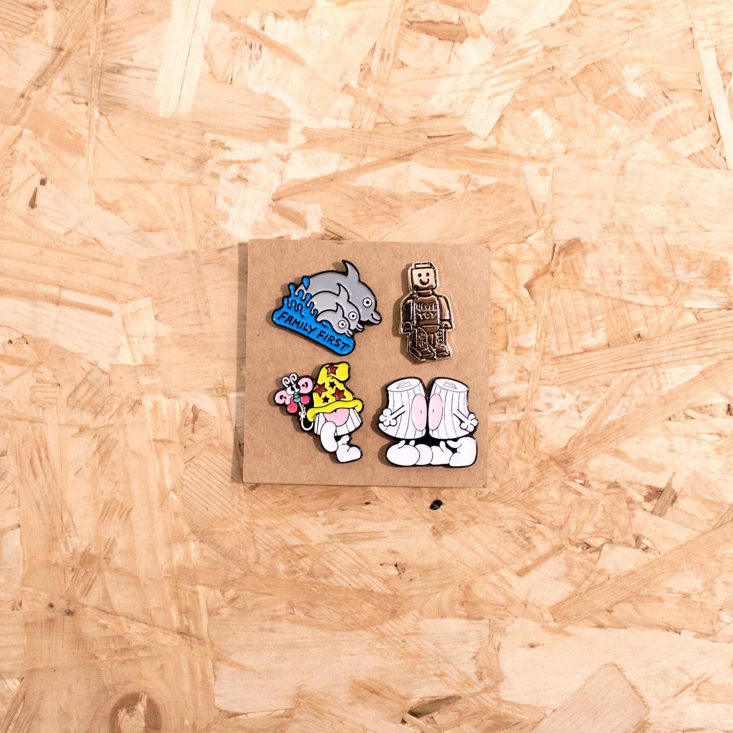 Yubia - Pin Pack - Circus Network Street Art and Illustration