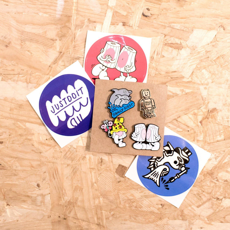 Yubia - Pin Pack - Circus Network Street Art and Illustration