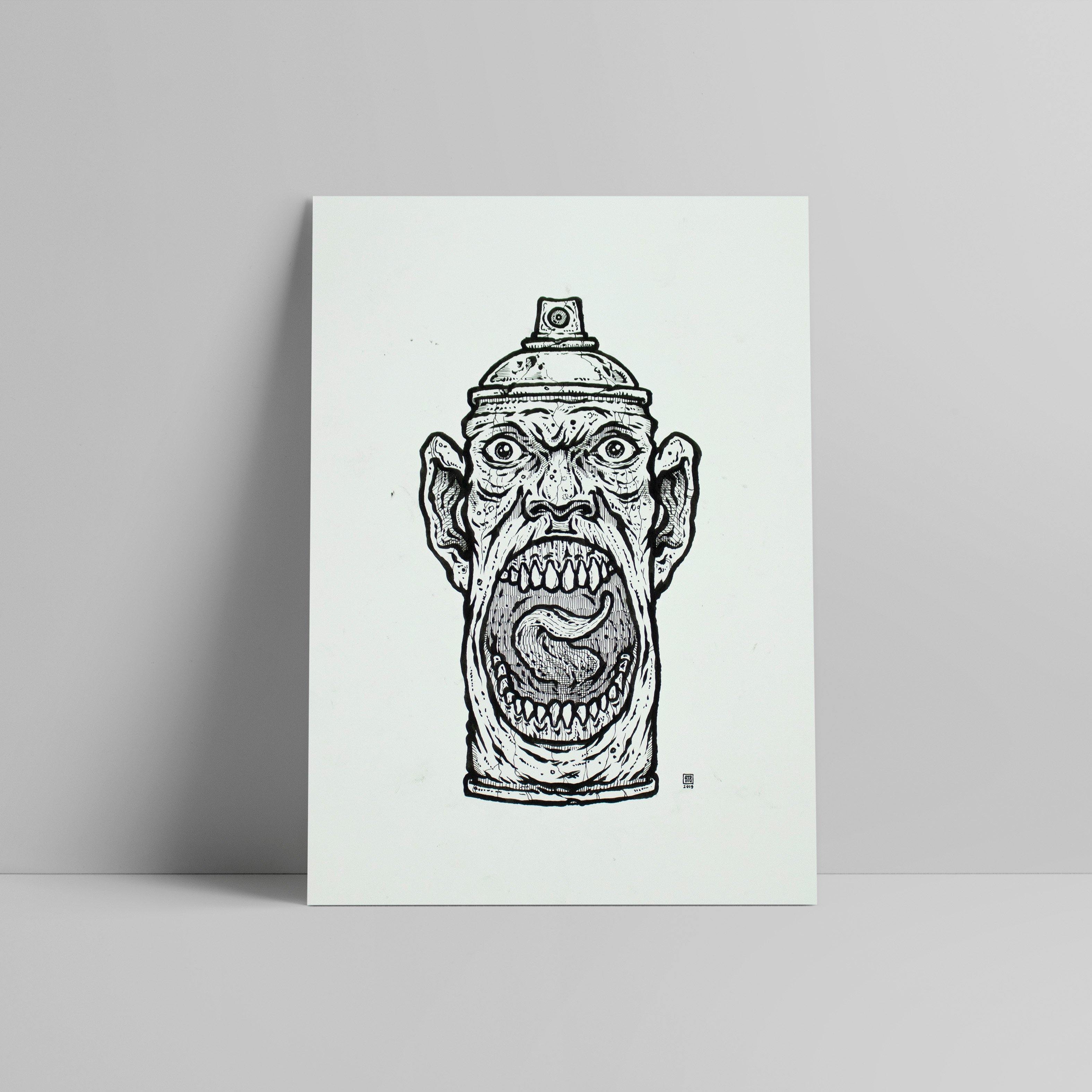 ATE Ezse - Untitled 3 - Circus Network Street Art and Illustration