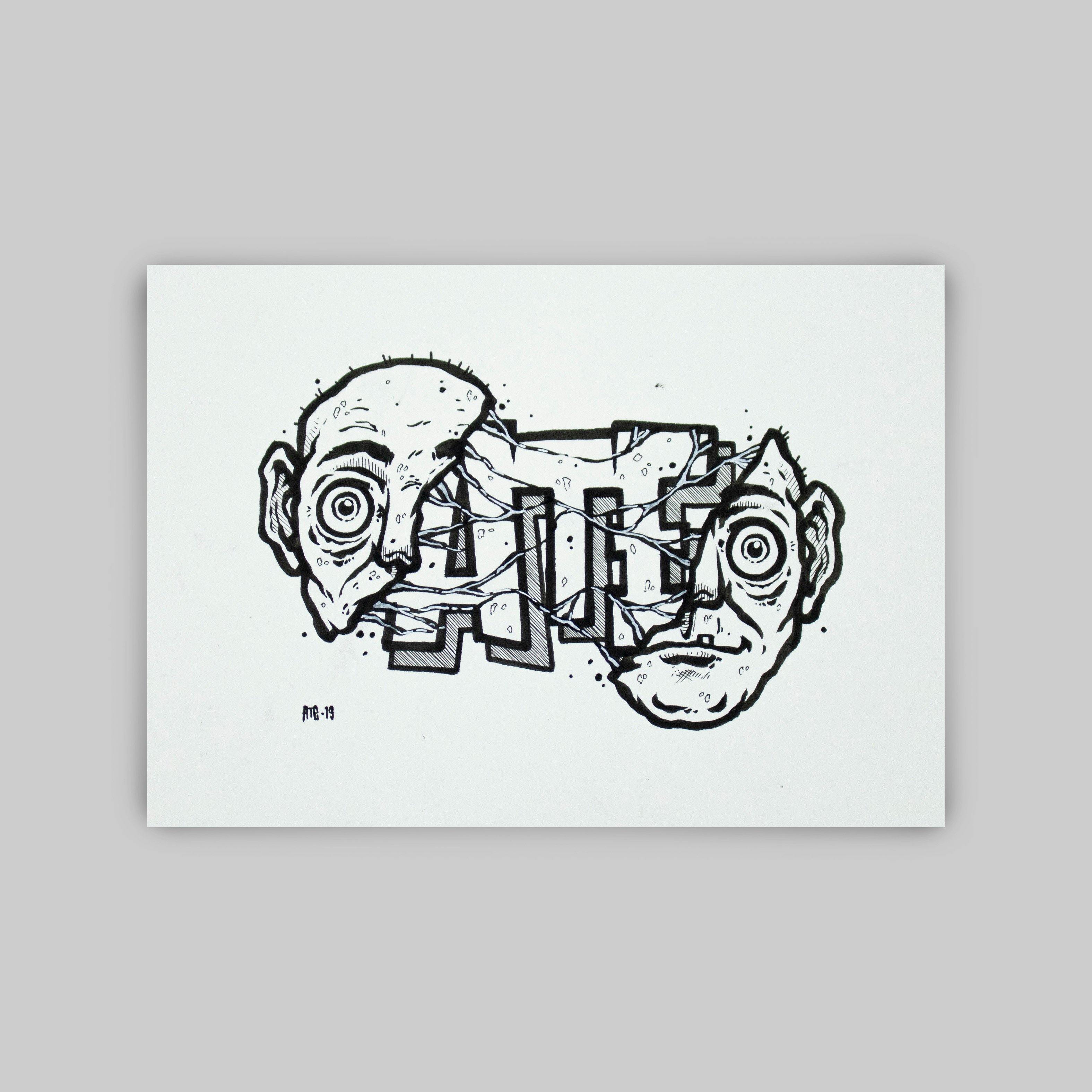 ATE Ezse - Untitled 9 - Circus Network Street Art and Illustration