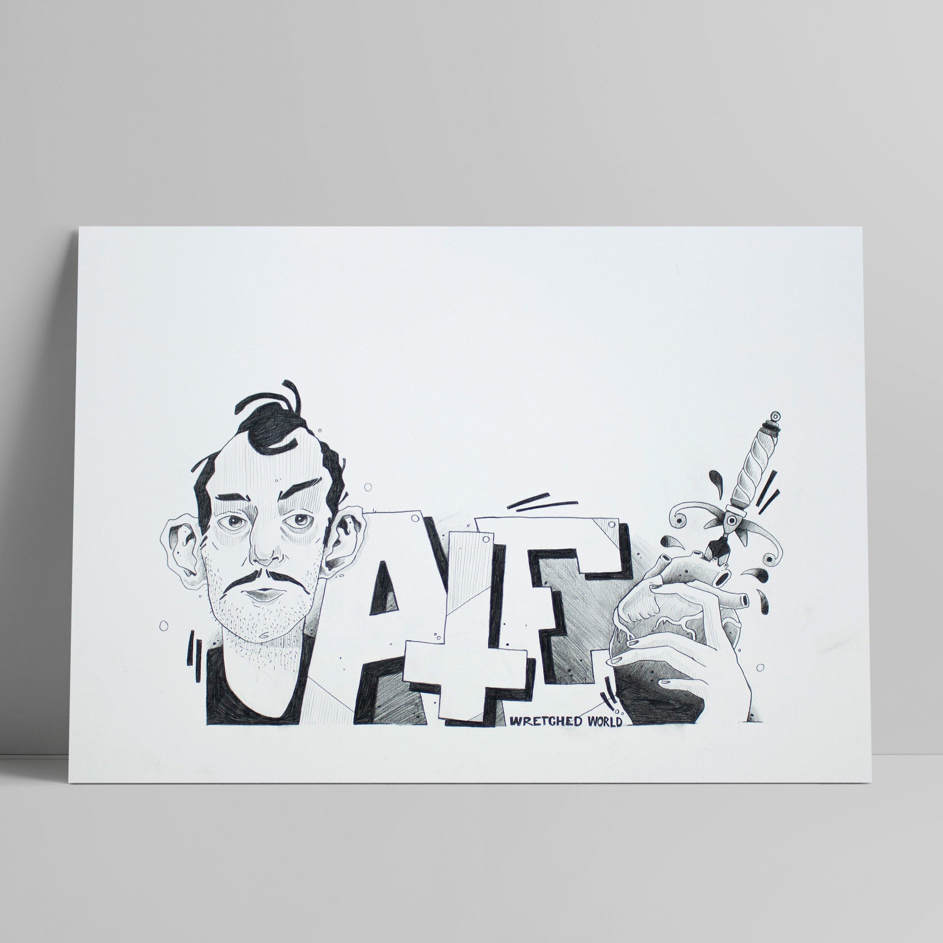 ATE Sidas - Wretched World - Circus Network Street Art and Illustration
