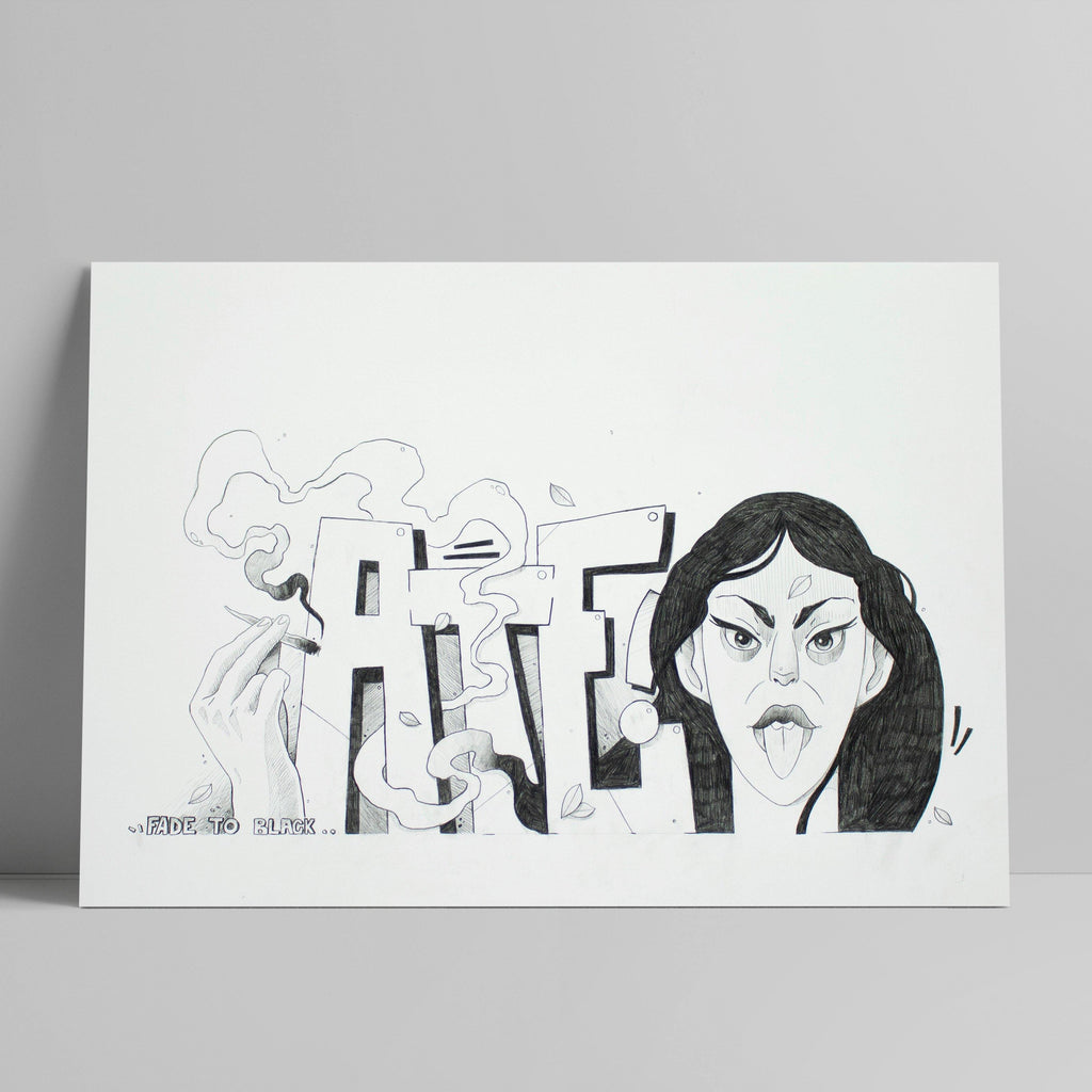ATE Sidas - Fade to Black - Circus Network Street Art and Illustration