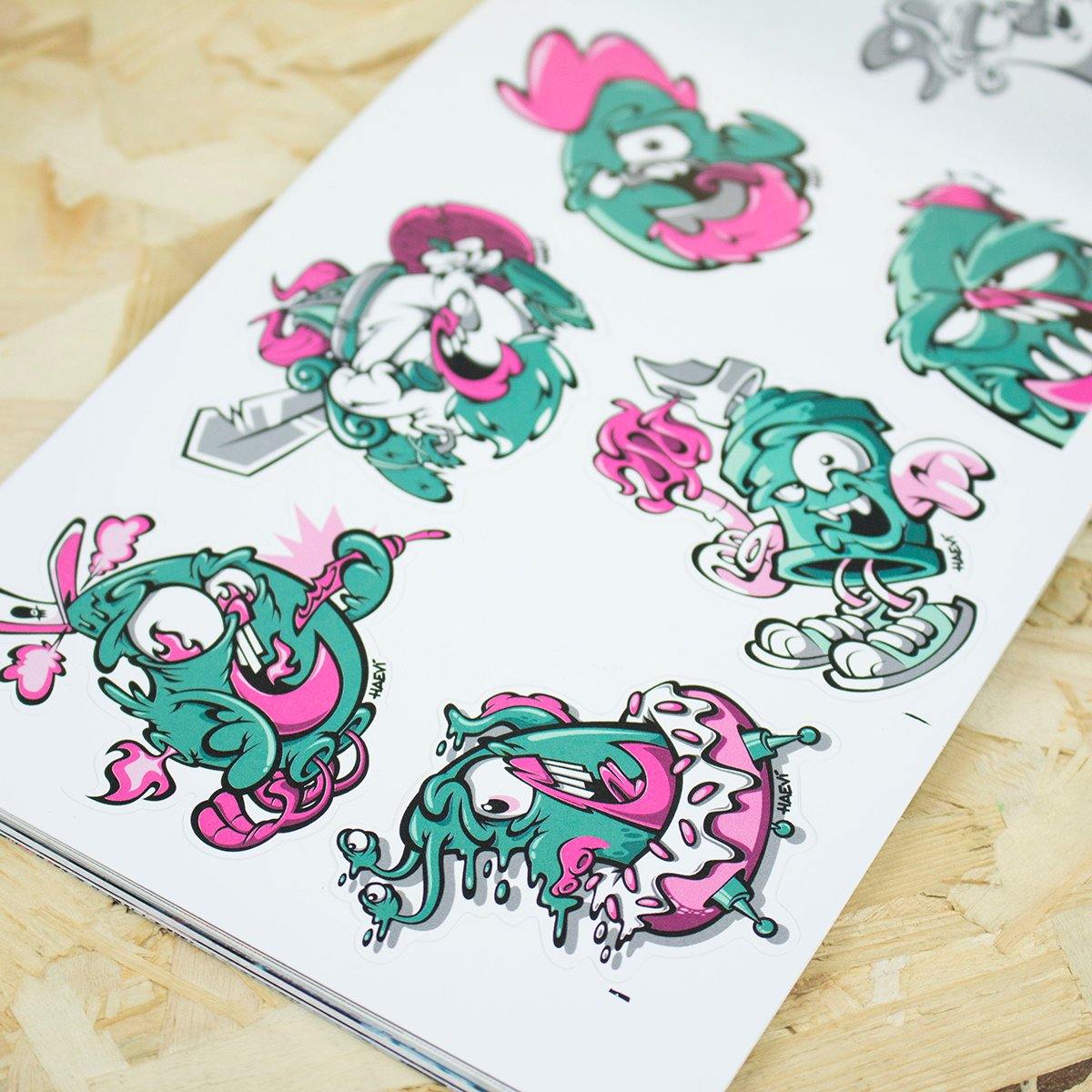 Brainfart Mag - #5 The Sticker Issue - Circus Network Street Art and Illustration