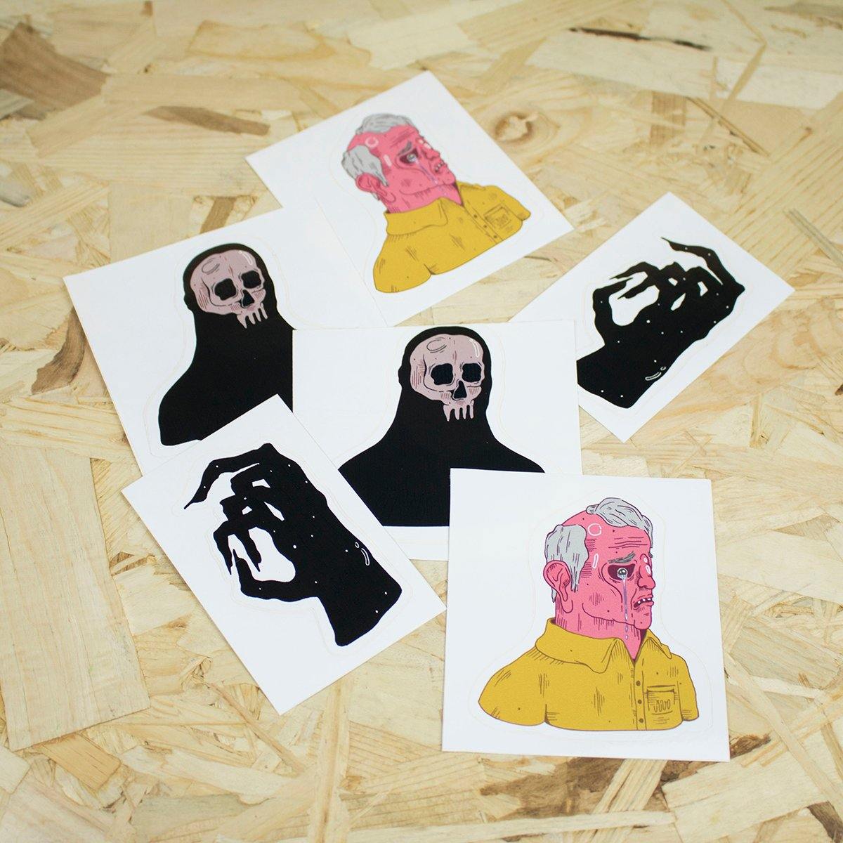 Uivo - Os Velhos Morrem No Outono - stickers - Circus Network Street Art and Illustration