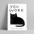 Lara Luís - You Work I Watch And Judge - Circus Network Street Art and Illustration