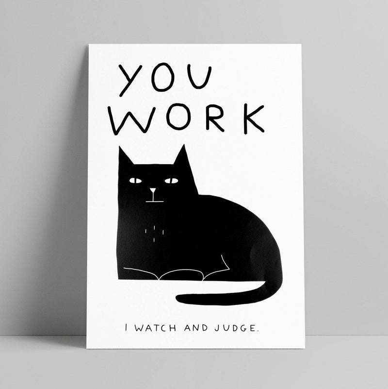 Lara Luís - You Work I Watch And Judge - Circus Network Street Art and Illustration