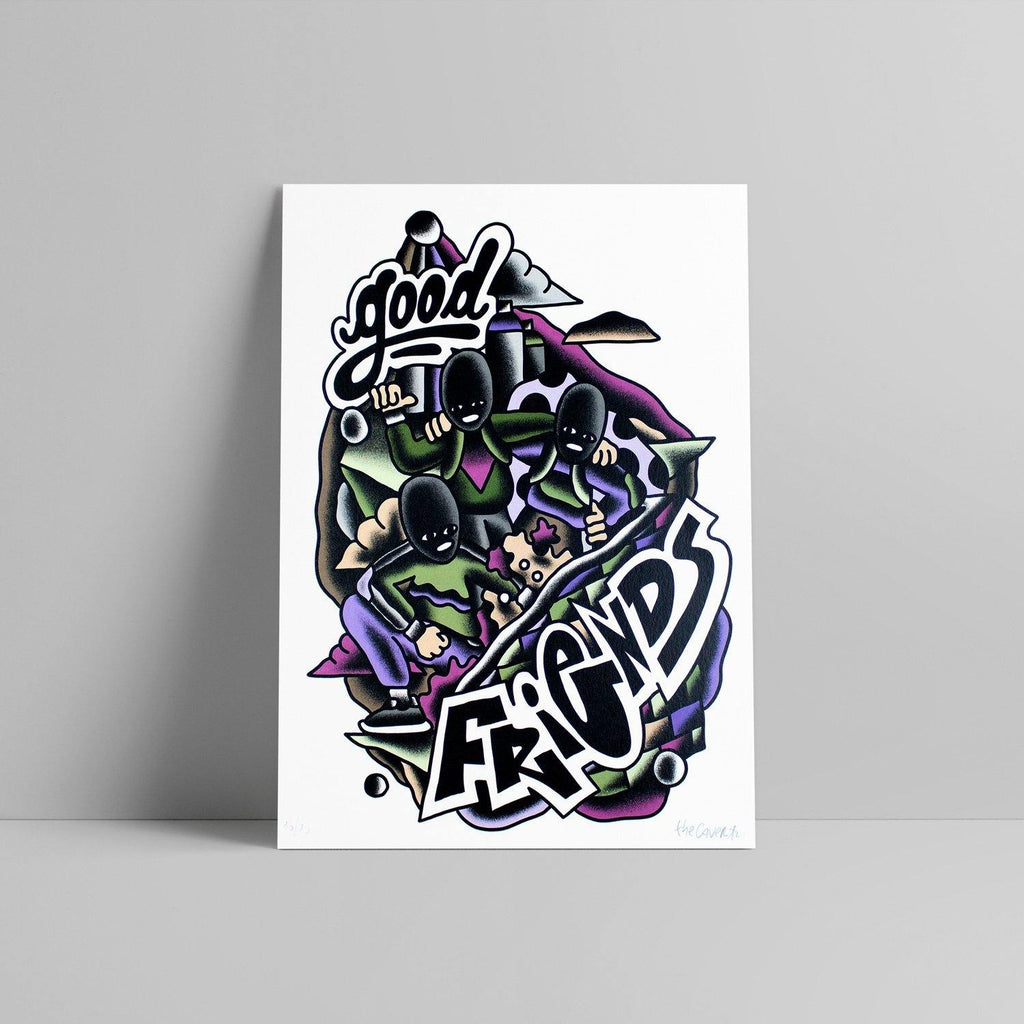 The Caver - Good: Good Friends - Circus Network Street Art and Illustration