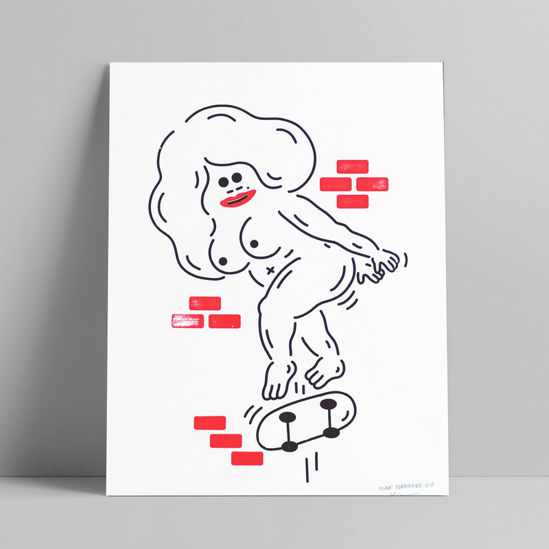 Nina Fernande - Skater GIrl 2 - Circus Network Street Art and Illustration