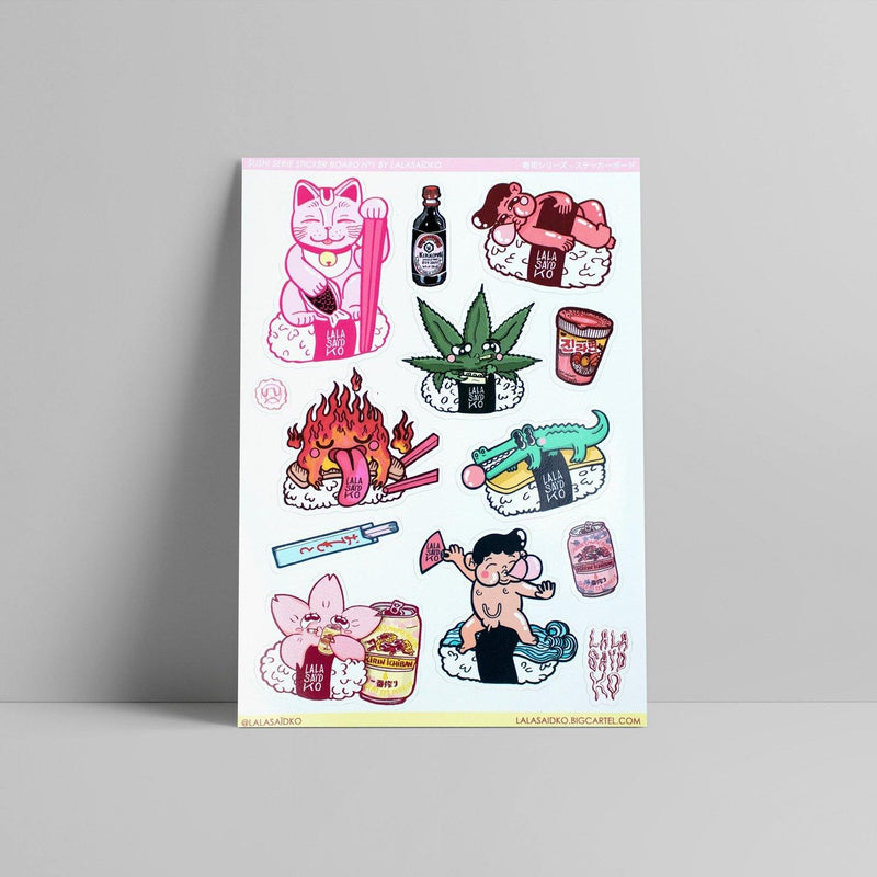 Lalasaïdko - Sticker Sheet - Circus Network Street Art and Illustration