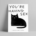 Lara Luís - You-re Having Sex I Watch And Judge - Circus Network Street Art and Illustration