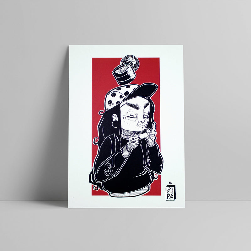 Veshpa - Luv u - Circus Network Street Art and Illustration