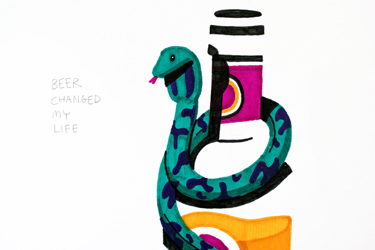 Vour - Beer Changed My Life - Circus Network Street Art and Illustration