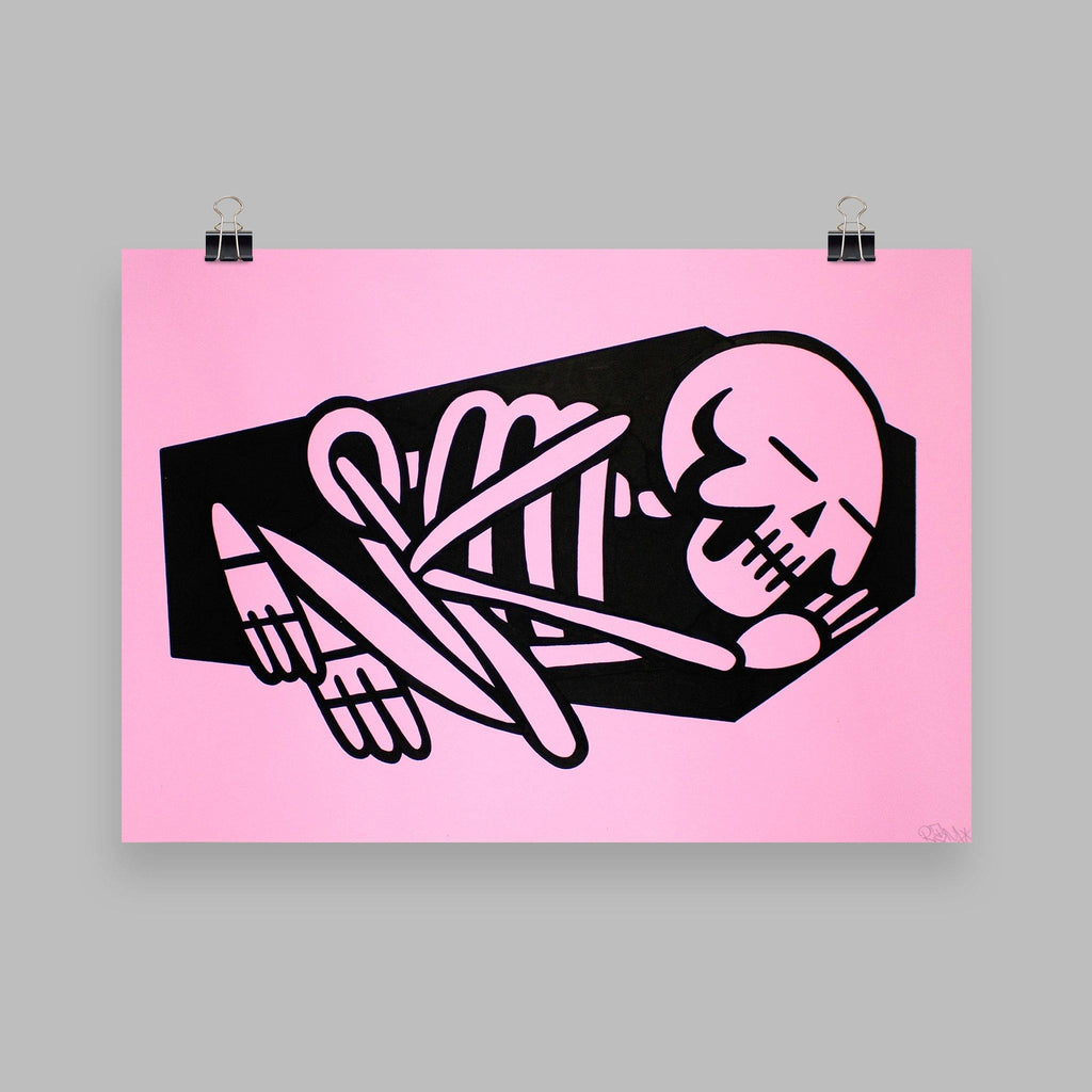 45RPM - Sleep when you're dead or in bed - Circus Network Street Art and Illustration