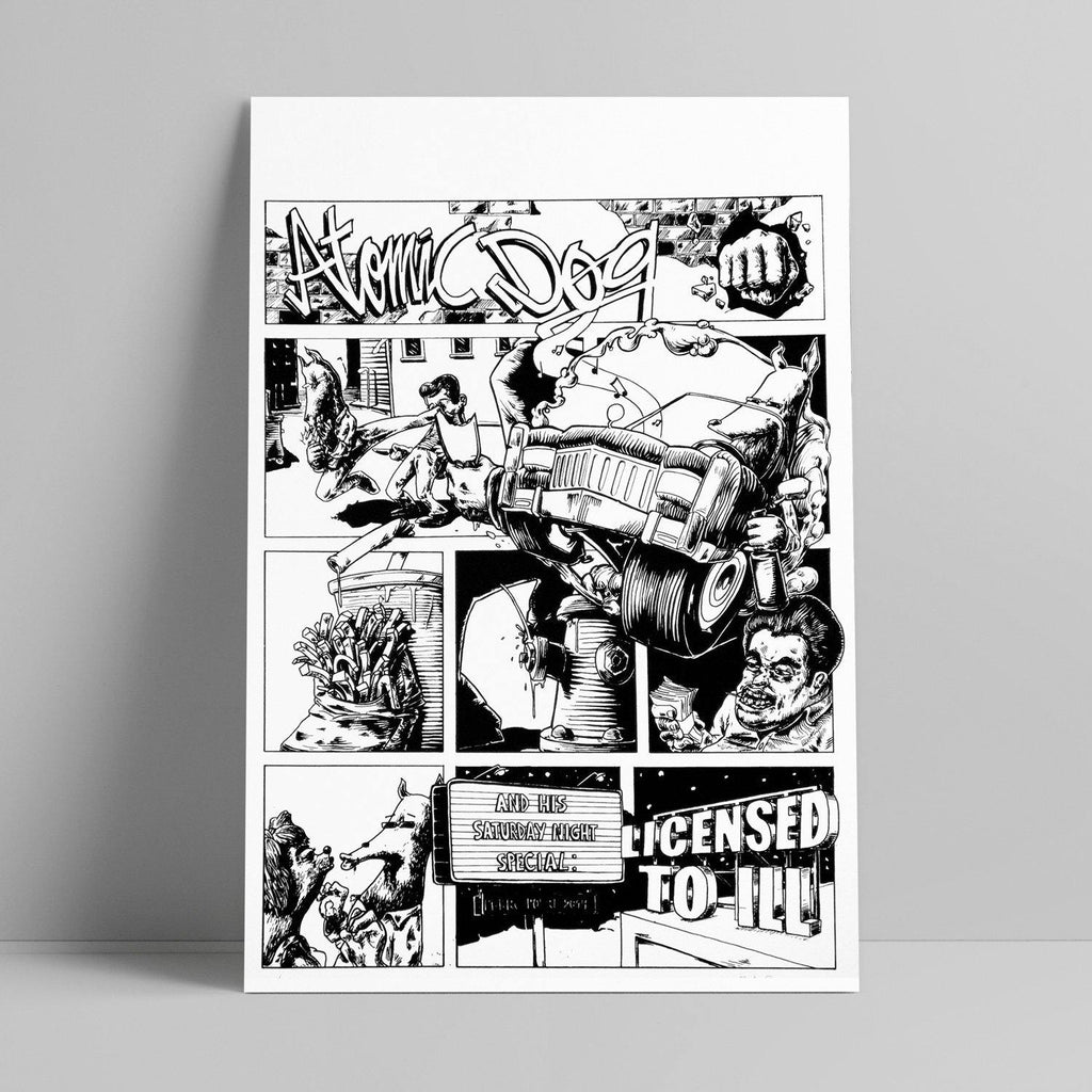 Pedro Podre - Atomic Dog - Circus Network Street Art and Illustration