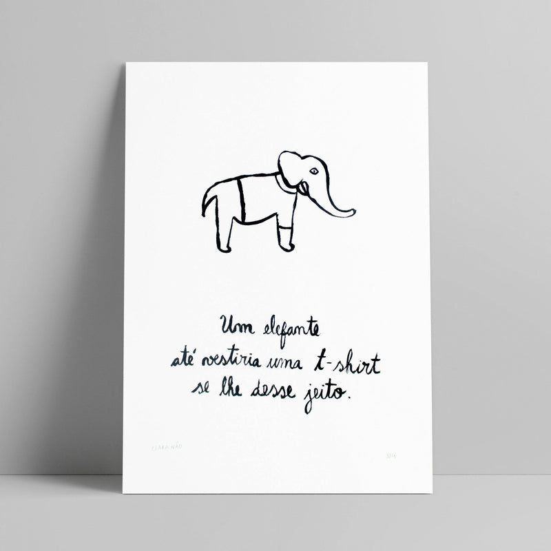 Clara Não - Elefante - Circus Network Street Art and Illustration