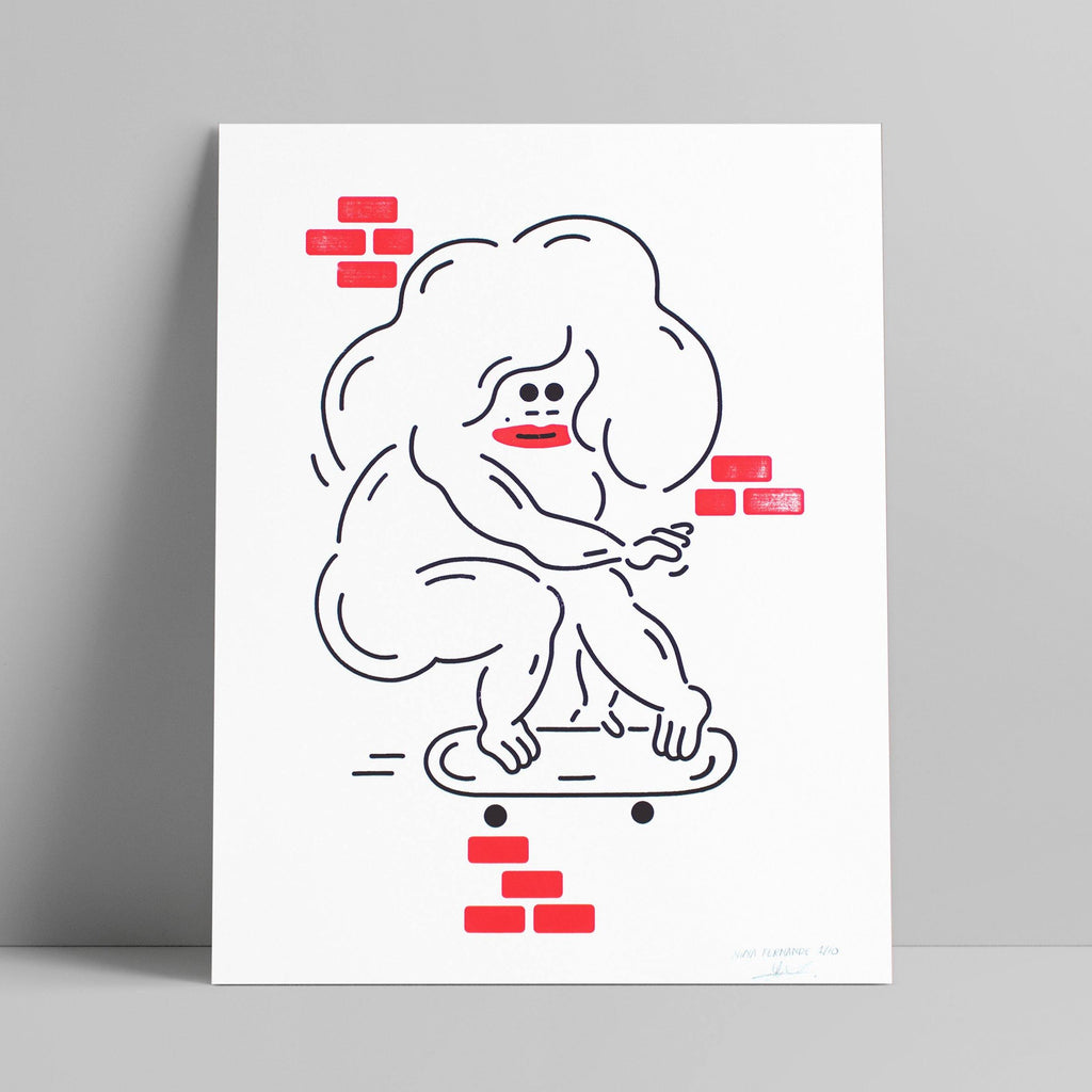 Nina Fernande - Skater Girl 1 - Circus Network Street Art and Illustration