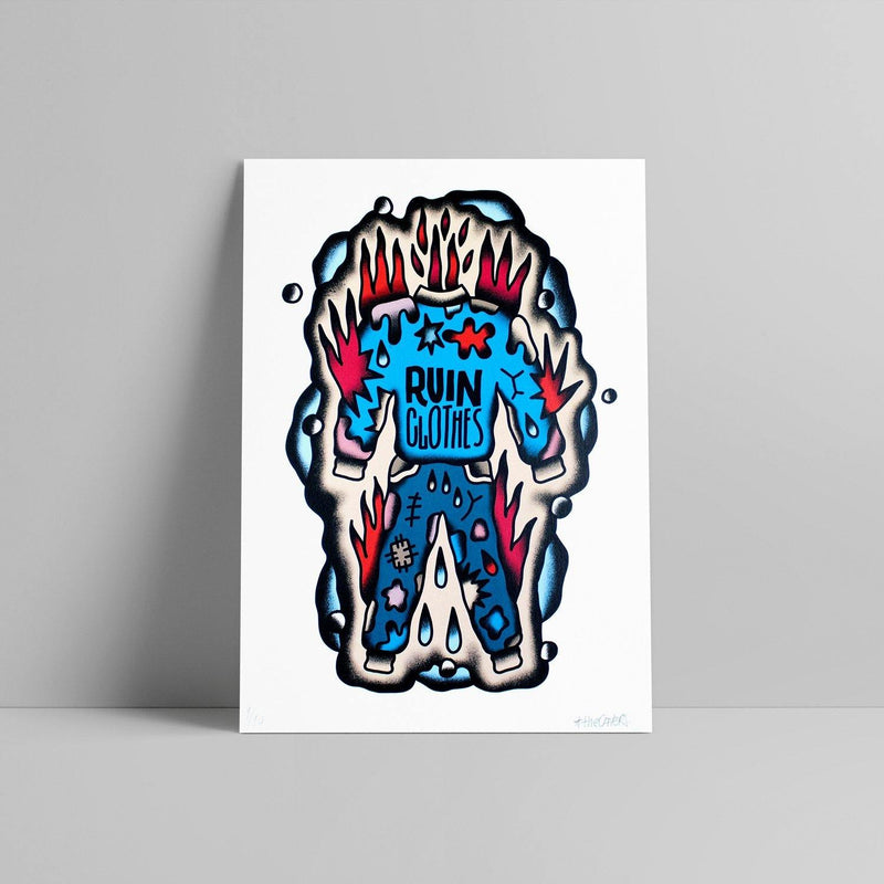 The Caver - Bad: Ruin Clothes - Circus Network Street Art and Illustration