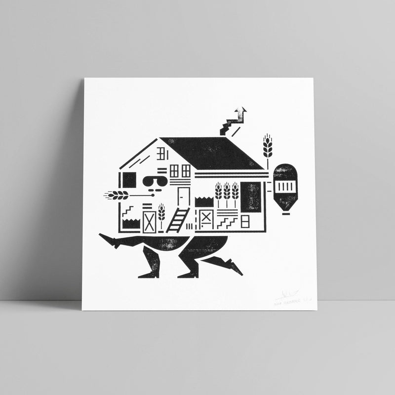 Nina Fernande - Running Barn - Circus Network Street Art and Illustration