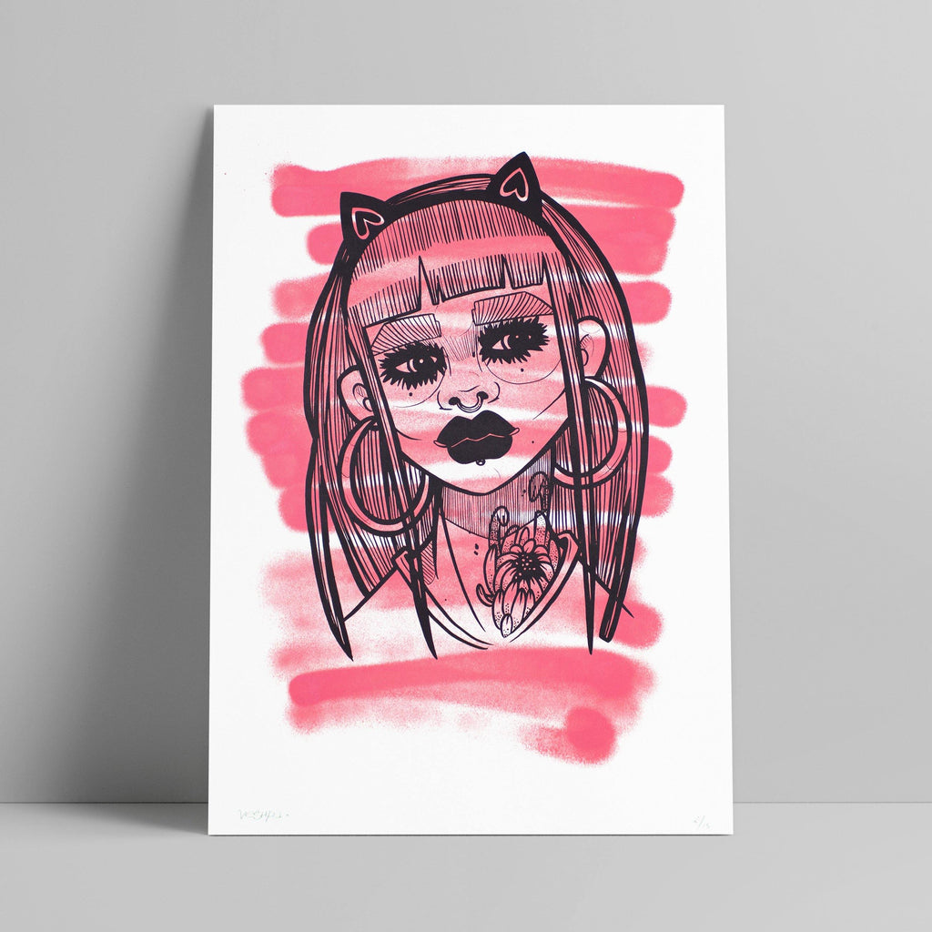 Veshpa - Cat Ears - Circus Network Street Art and Illustration