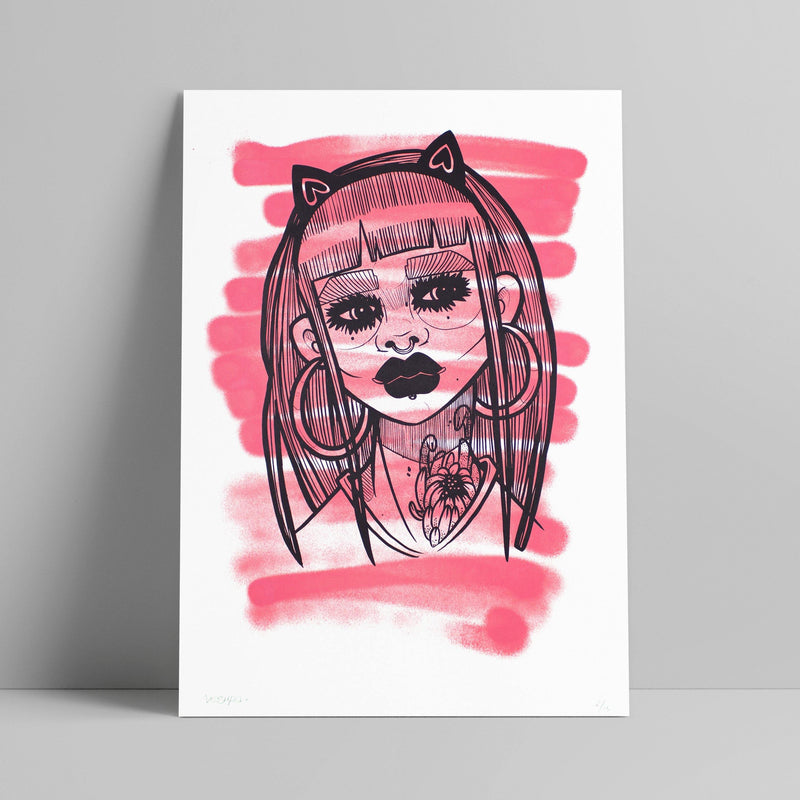 Veshpa - Cat Ears - Circus Network Street Art and Illustration