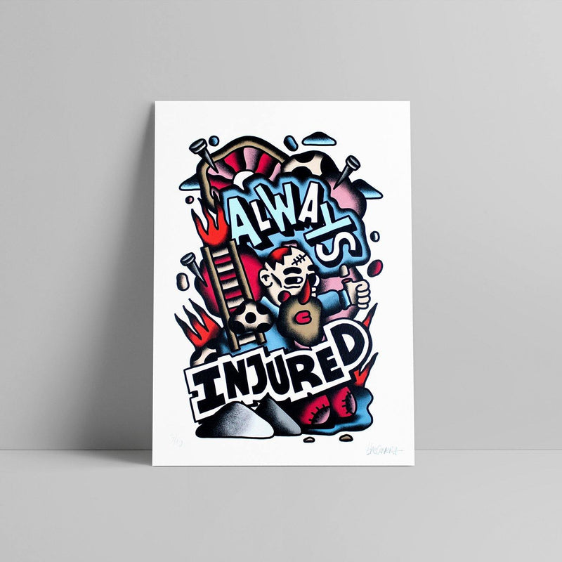 The Caver - Bad: Always Injured - Circus Network Street Art and Illustration