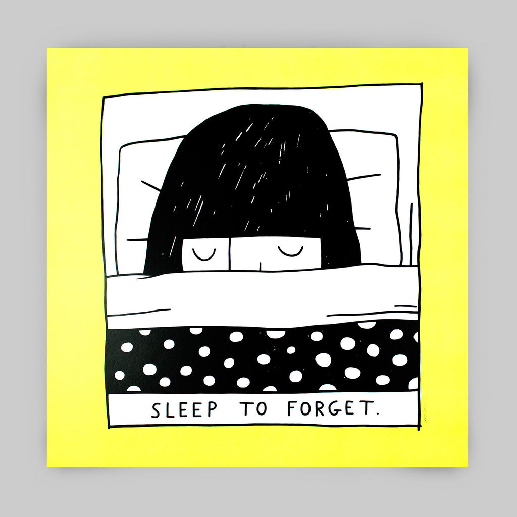 Lara Luís - Sleep to Forget 32x32 - Circus Network Street Art and Illustration in Porto Portugal