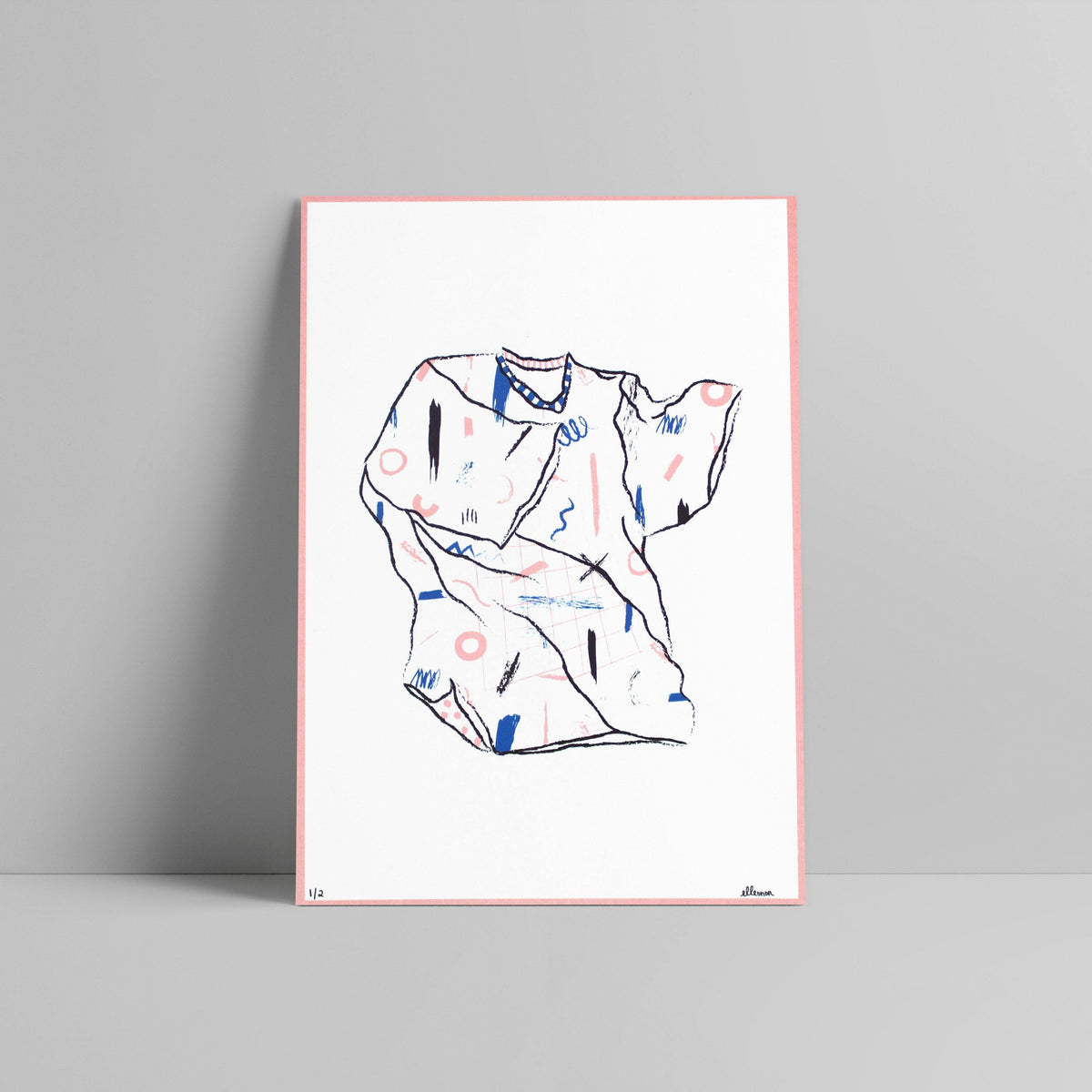 Elleonor - Brush Tee - White - Circus Network Street Art and Illustration