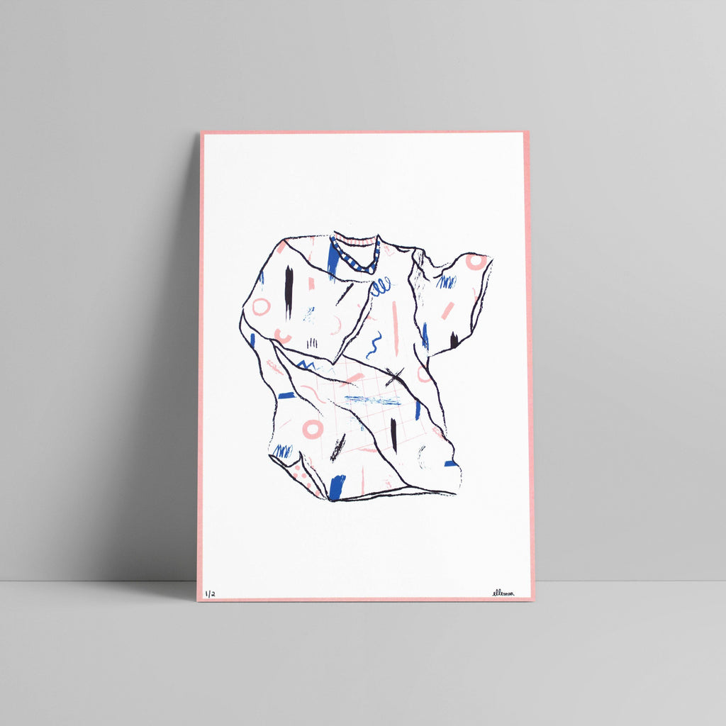 Elleonor - Brush Tee - White - Circus Network Street Art and Illustration