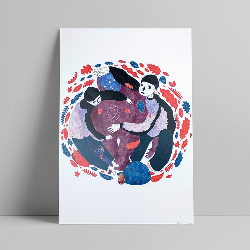 Francisco Fonseca - Heart Hugged - Circus Network Street Art and Illustration