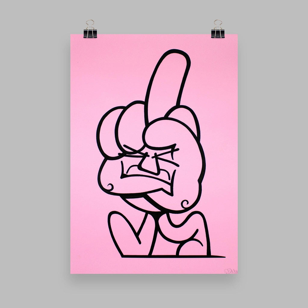 45RPM - Up Yours - Circus Network Street Art and Illustration