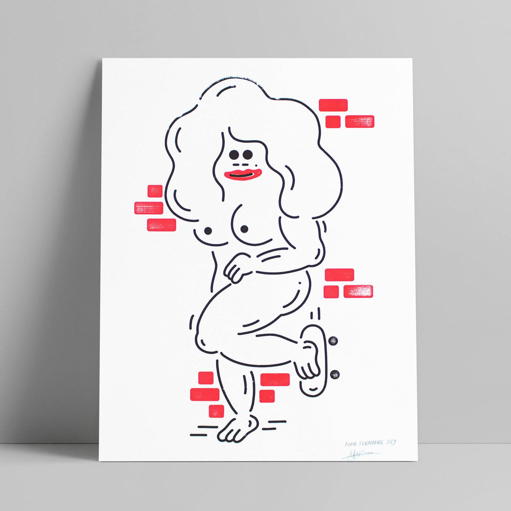 Nina Fernande - Skater Girl 3 - Circus Network Street Art and Illustration