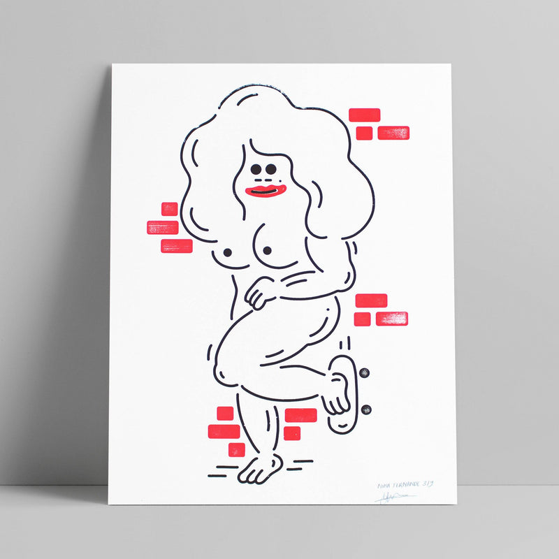 Nina Fernande - Skater Girl 3 - Circus Network Street Art and Illustration