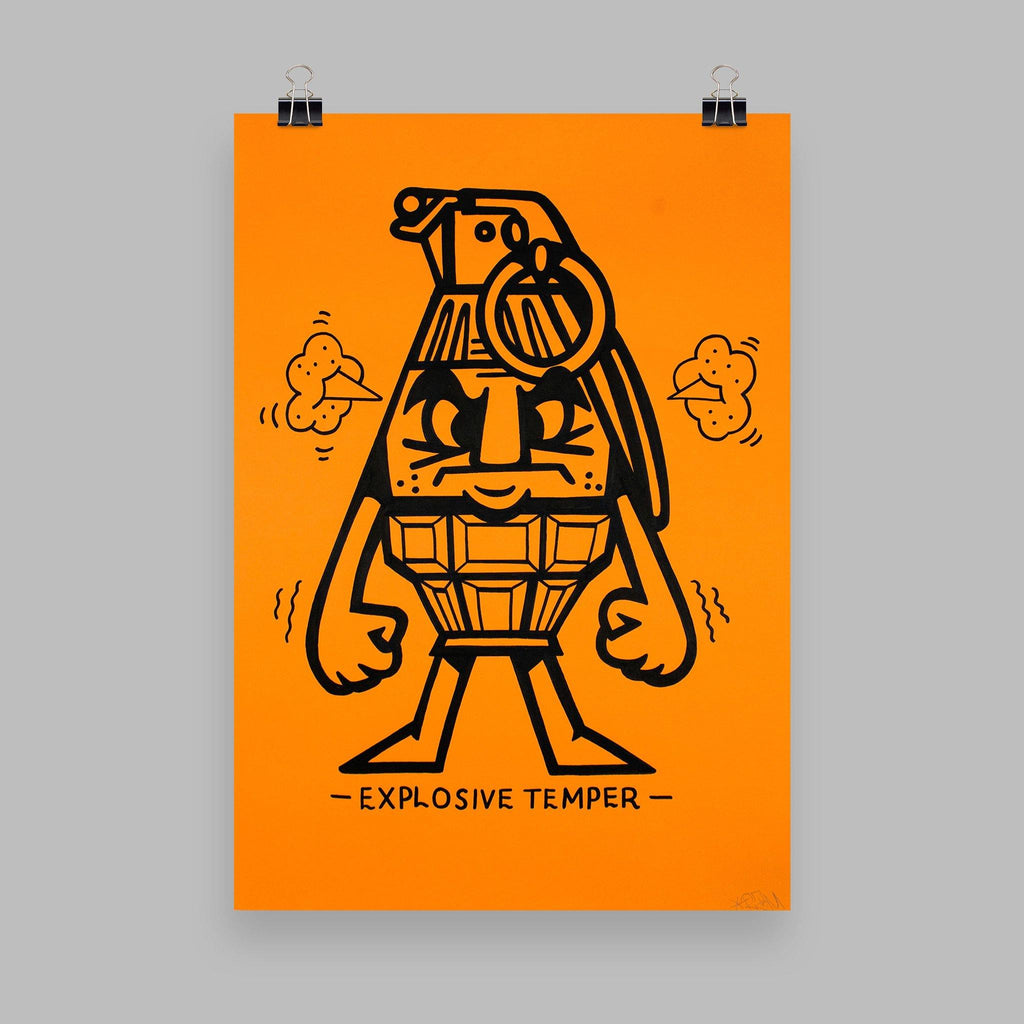 45RPM - Explosive Temper - Circus Network Street Art and Illustration