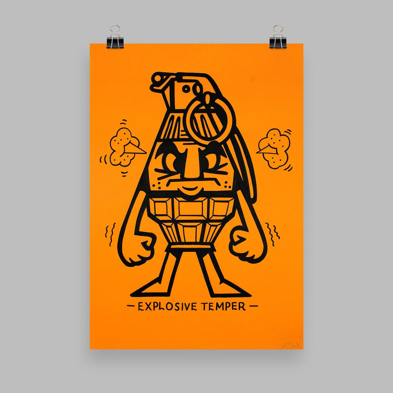 45RPM - Explosive Temper - Circus Network Street Art and Illustration