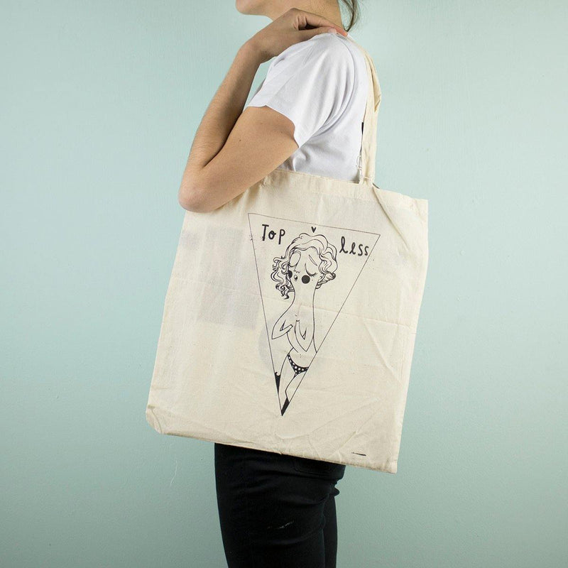 Lara Luís - Topless - Tote-bag - Circus Network Street Art and Illustration