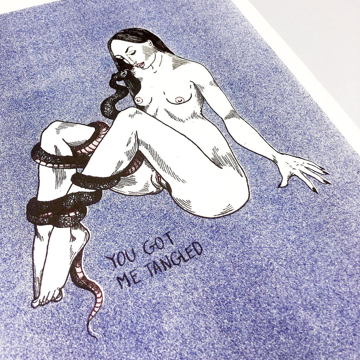 Cara Trancada - You Got Me Tangled - Circus Network Street Art and Illustration