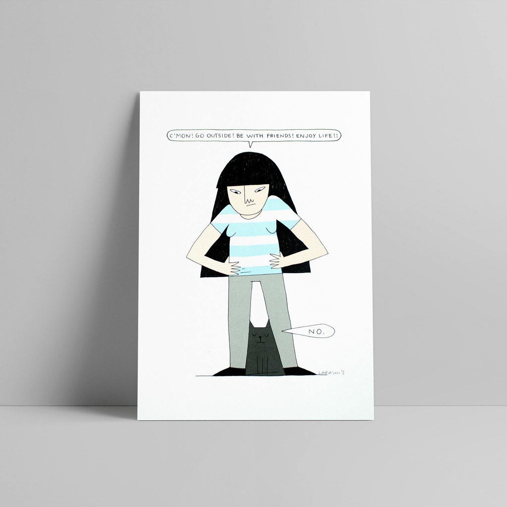 Lara Luís - C'Mon! Go Outside! - Circus Network Street Art and Illustration